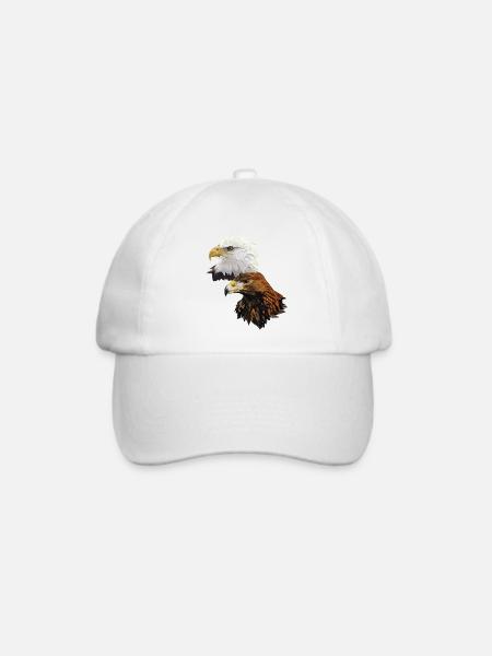 Adler - Baseballkappe - Weiß/Weiß