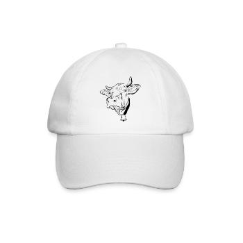 Kuh Kühe - Baseballkappe - Weiß/Weiß - Vorne