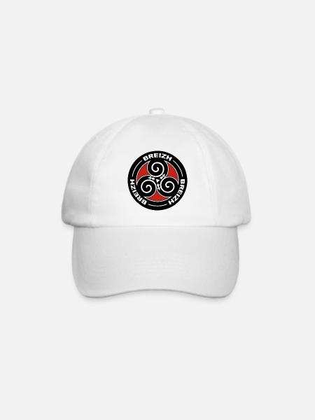 Breizh Triskell - Baseballkappe - Weiß/Weiß