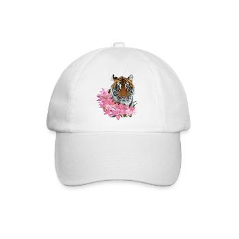 bengalischer Tiger - Baseballkappe - Weiß/Weiß - Vorne