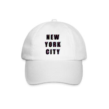 New York City - Baseballkappe - Weiß/Weiß - Vorne