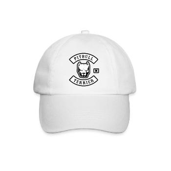 Pitbull Terrier MC - Baseballkappe - Weiß/Weiß - Vorne