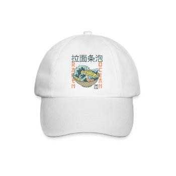 Ramen Nudeln Japan - Baseballkappe - Weiß/Weiß - Vorne