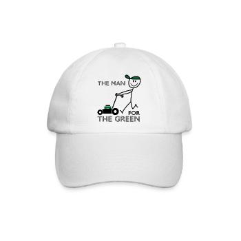 Lustige Sprüche für Gärtner - Baseballkappe - Weiß/Weiß - Vorne