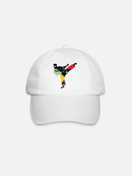 Karate - Baseballkappe - Weiß/Weiß