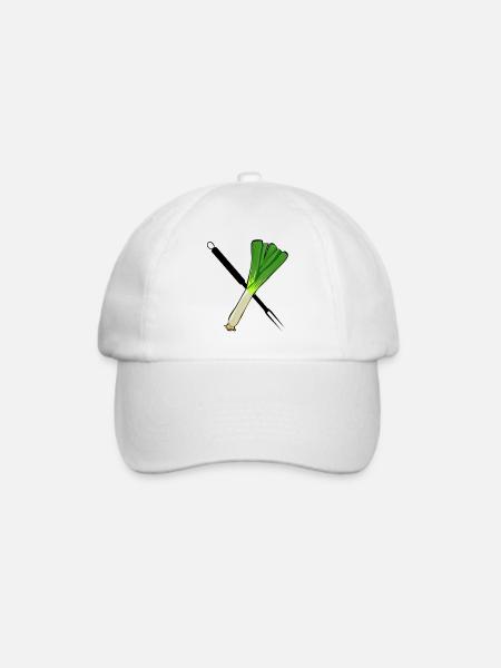Lauchgrill - Baseballkappe - Weiß/Weiß