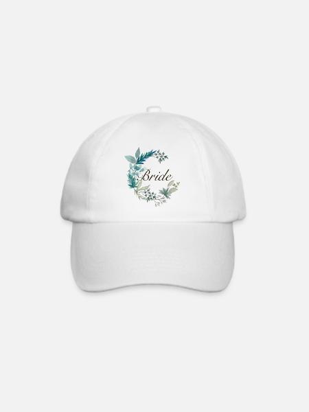 Bride / Braut JGA Junggesellinnenabschied Hochzeit - Baseballkappe - Weiß/Weiß