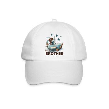 Kleiner Bruder - Baseballkappe - Weiß/Weiß - Vorne