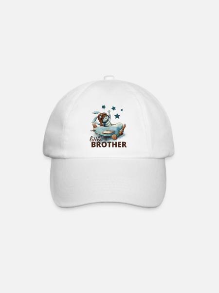Kleiner Bruder - Baseballkappe - Weiß/Weiß