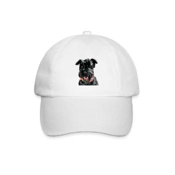 Kerry Blue Terrier - Baseballkappe - Weiß/Weiß - Vorne