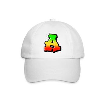 Ein schwarzer Umriss - Baseballkappe - Weiß/Weiß - Vorne