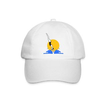 Sprung ins Wasser - Baseballkappe - Weiß/Weiß - Vorne