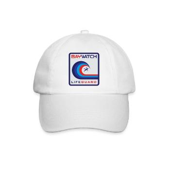 Baywatch Welle Rettungsschwimmer - Baseballkappe - Weiß/Weiß - Vorne