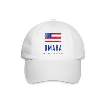 Omaha /// Nebraska - Baseballkappe - Weiß/Weiß - Vorne
