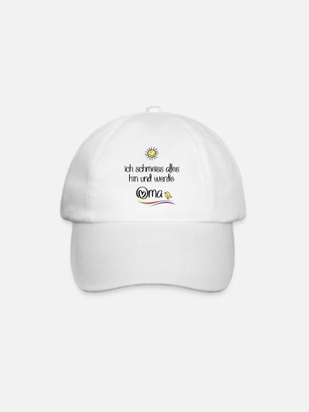 Oma werden - Baseballkappe - Weiß/Weiß