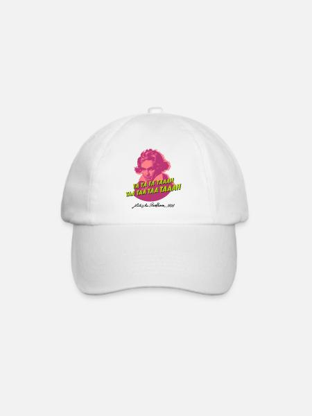 Beethoven Ta ta ta taaah! - Baseballkappe - Weiß/Weiß