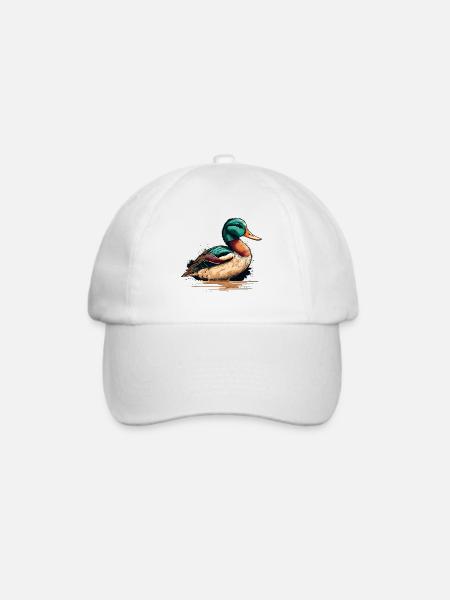 Entenbesitzer Geschenk - Baseballkappe - Weiß/Weiß