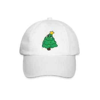 christmas tree - Baseballkappe - Weiß/Weiß - Vorne
