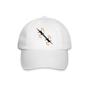 Elektrozaun Stacheldraht - Baseballkappe - Weiß/Weiß - Vorne