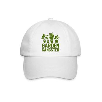 Garden Gangster Graphic Gardener Hogriculture Gard - Baseballkappe - Weiß/Weiß - Vorne