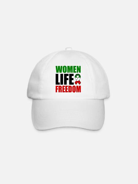 Women life freedom - Baseballkappe - Weiß/Weiß