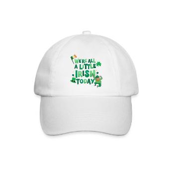 Fröhlichen St Patrick Tag. St. Patrick's Day! - Baseballkappe - Weiß/Weiß - Vorne