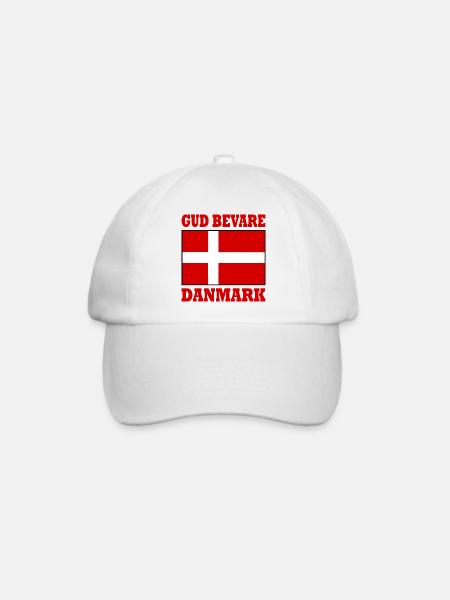 Gud bevare danmark - Baseballkappe - Weiß/Weiß