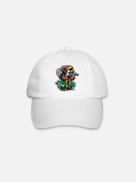 Aztekischer Krieger 2 - Baseballkappe - Weiß/Weiß