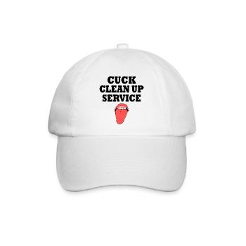 Cuckold cuck clean up service - Baseballkappe - Weiß/Weiß - Vorne