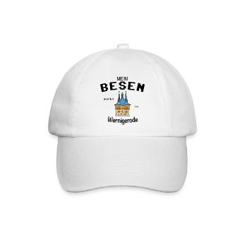 Mein Besen parkt in Wernigerode, Hexen, Fun Lustig - Baseballkappe - Weiß/Weiß - Vorne