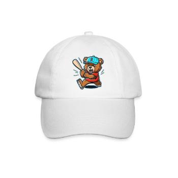 Bären-Teig - Baseballkappe - Weiß/Weiß - Vorne