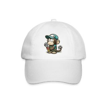 Zerrender Primat - Baseballkappe - Weiß/Weiß - Vorne