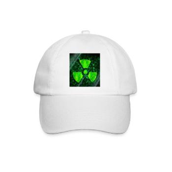 Cybersecurity Warning Icon - Baseballkappe - Weiß/Weiß - Vorne