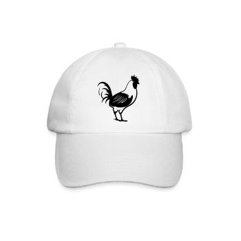 Henne - Baseballkappe - Weiß/Weiß - Vorne