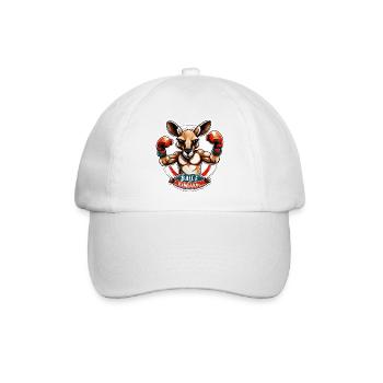 Känguru / Tier / Australien / Beuteltier / Outback - Baseballkappe - Weiß/Weiß - Vorne