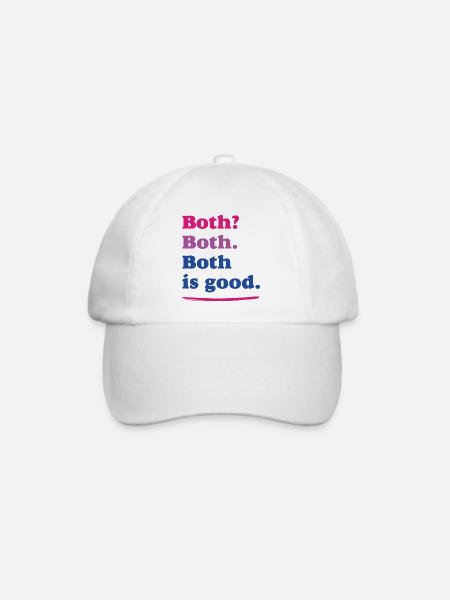 LGBTQ-Pride-Monat – Bisexuelle Pride - Baseballkappe - Weiß/Weiß