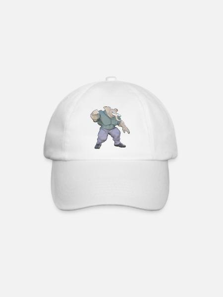Der menschliche Elefant - Baseballkappe - Weiß/Weiß