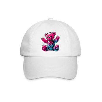 Bär - Baseballkappe - Weiß/Weiß - Vorne