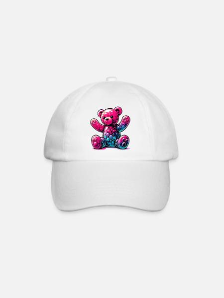Bär - Baseballkappe - Weiß/Weiß