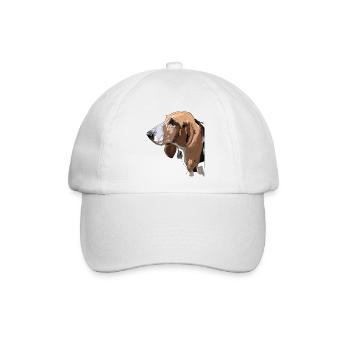 Basset - Baseballkappe - Weiß/Weiß - Vorne