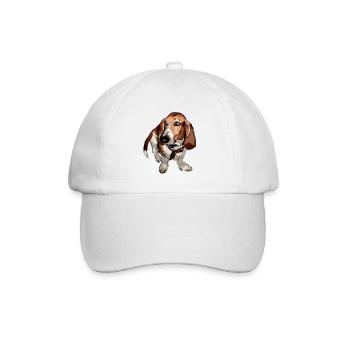 Basset - Baseballkappe - Weiß/Weiß - Vorne