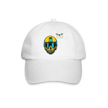 Drohnenpilot - Baseballkappe - Weiß/Weiß - Vorne