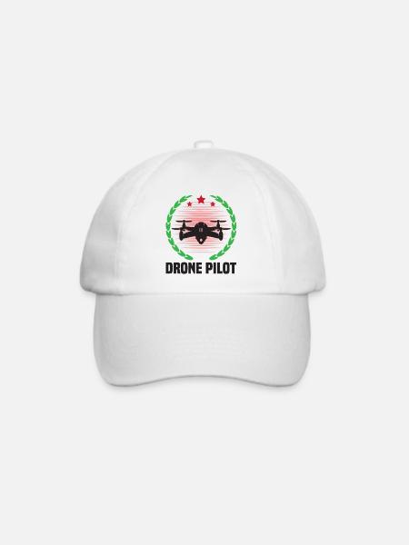 Drohnen-Pilot - Baseballkappe - Weiß/Weiß