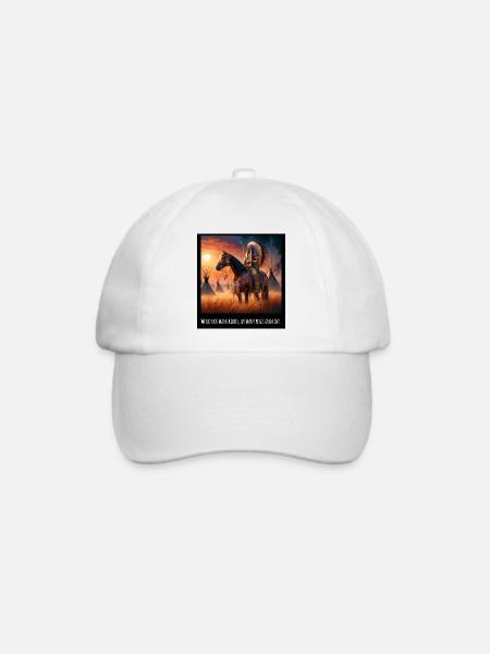 Kunst der amerikanischen Ureinwohner - Baseballkappe - Weiß/Weiß