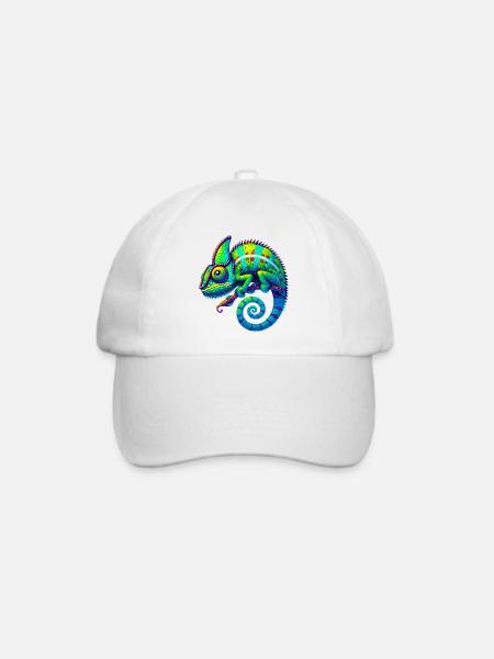Chamäleon - Baseballkappe - Weiß/Weiß