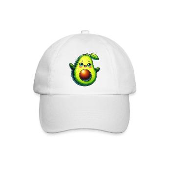 Avocado - Baseballkappe - Weiß/Weiß - Vorne