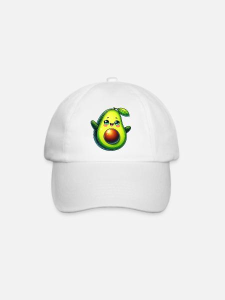 Avocado - Baseballkappe - Weiß/Weiß