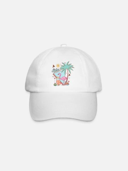 Aloha Sommer - Baseballkappe - Weiß/Weiß
