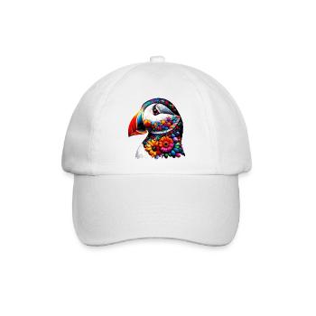 Papageitaucher - Baseballkappe - Weiß/Weiß - Vorne