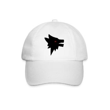 Wolf - Baseballkappe - Weiß/Weiß - Vorne